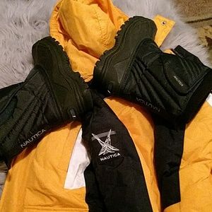 Toddler Boys Nautica winter Jacket and Nautica boo